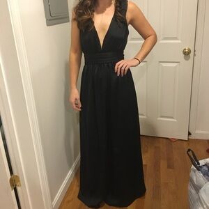 Forever 21 Black Backless Dress